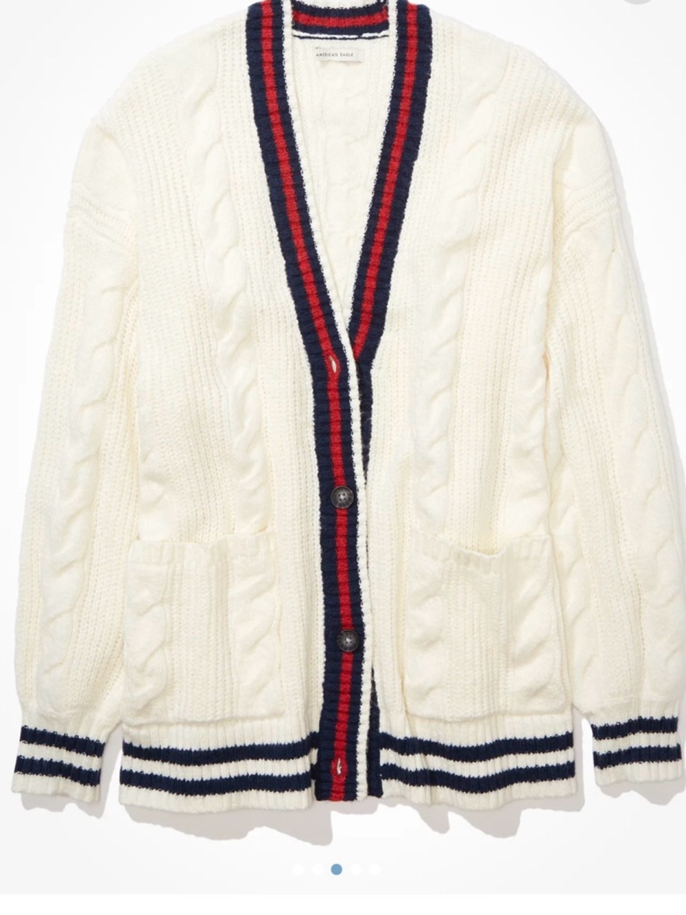🆕🍓AE Oversized Cable Knit Cardigan - Picture 4 of 13